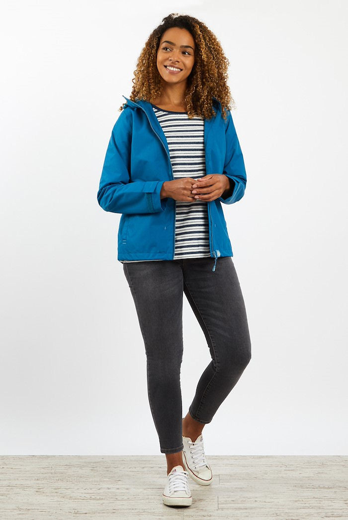 Weird Fish Womens 'Tia' Waterproof Jacket - Storm Blue