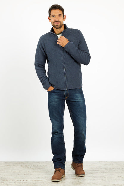 Weird Fish Mens 'Transom' Full Zip Macaroni Jacket - Navy
