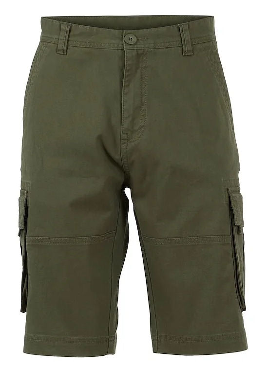 Weird Fish Mens 'Rigney' Cargo Shorts - Dark Olive