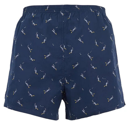 Weird Fish Mens 'Harley' 2 Pack Boxer Shorts - Navy