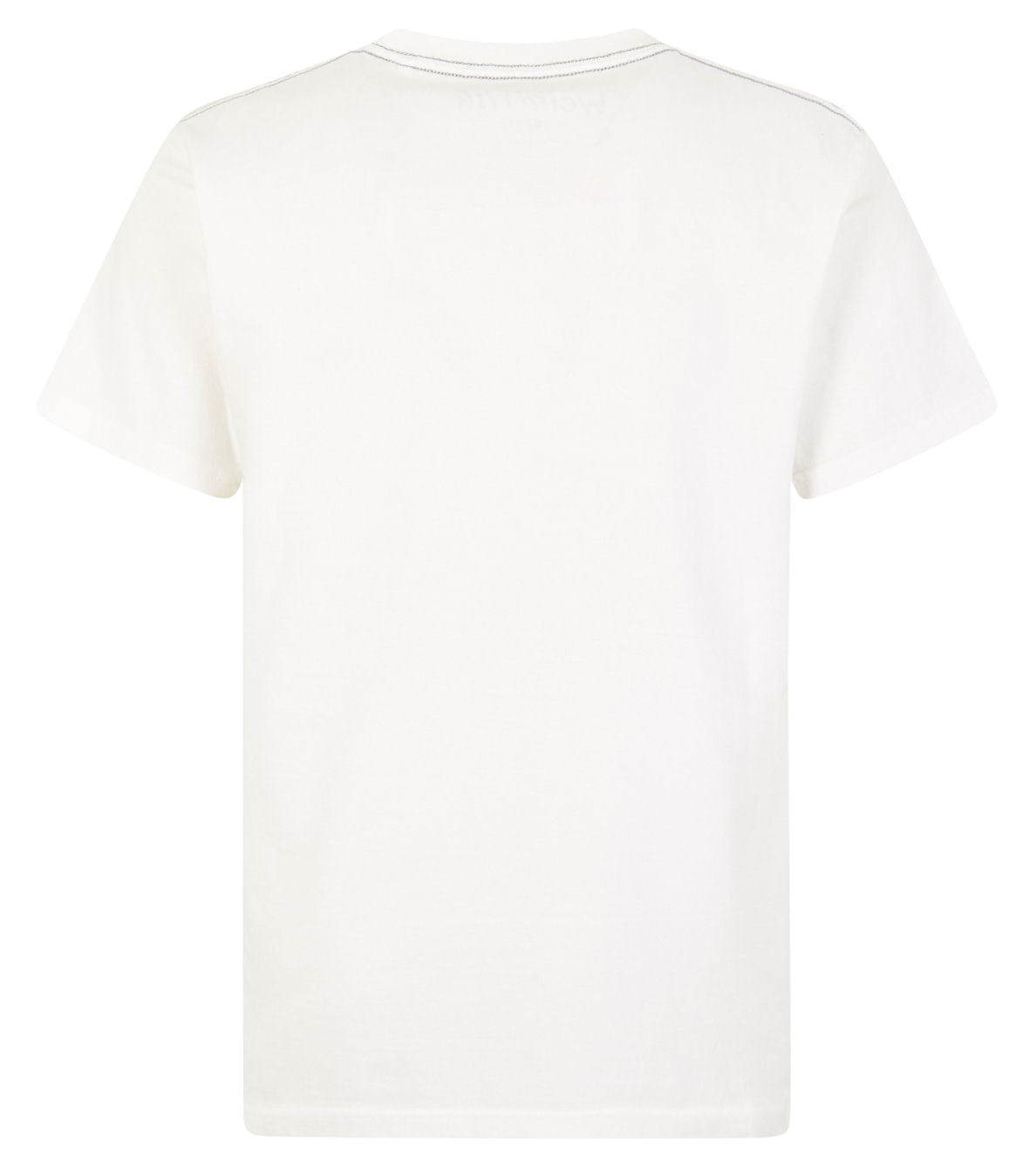 Weird Fish men's Fished plain short sleeve organic cotton slub tee in Dusty White.