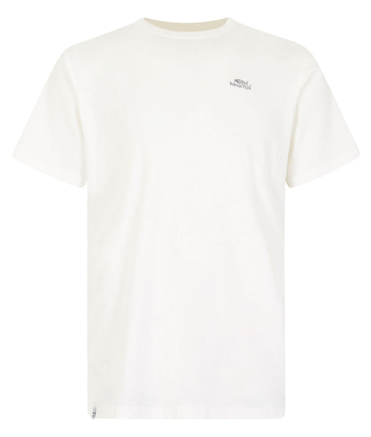 Weird Fish men's Fished plain short sleeve tee in Dusty White.