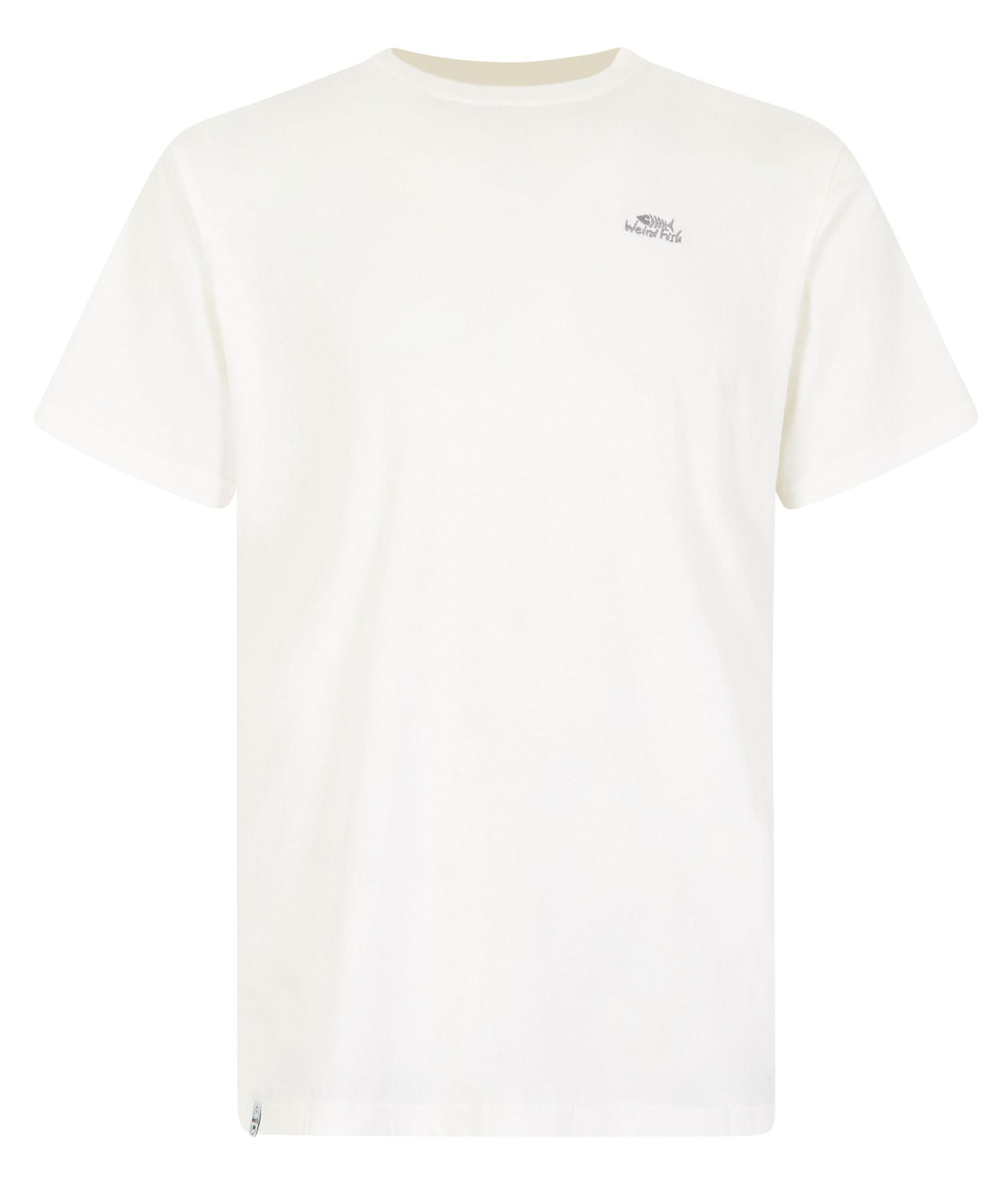Weird Fish men's Fished plain short sleeve tee in Dusty White.