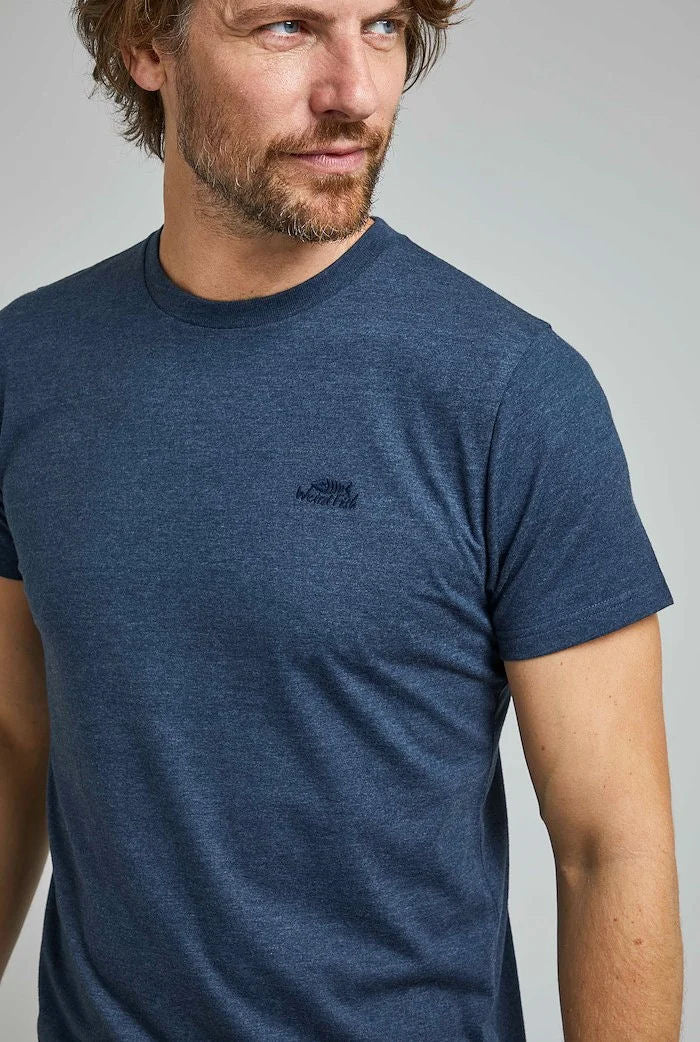 Weird Fish Mens 'Fished' Plain Tee - Navy