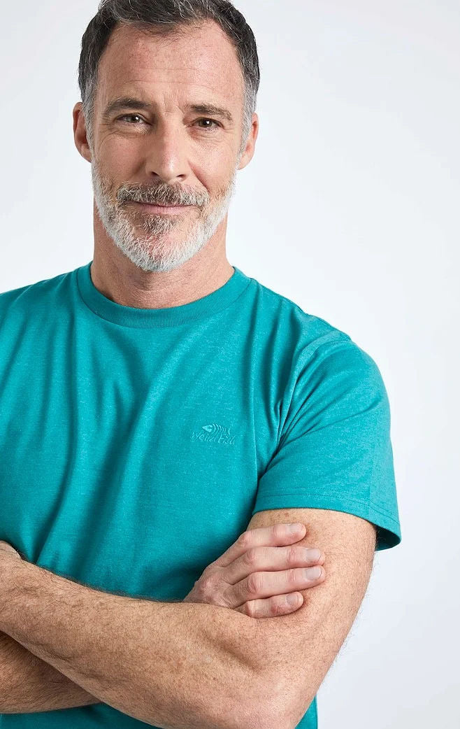 Weird Fish Mens 'Fished' Plain Tee - Viridis Green