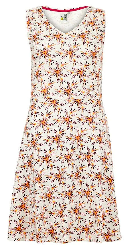 Weird Fish Womens Paisley Printed Jersey Dress - Light Cream