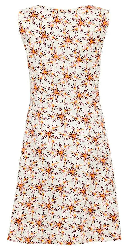 Weird Fish Womens Paisley Printed Jersey Dress - Light Cream