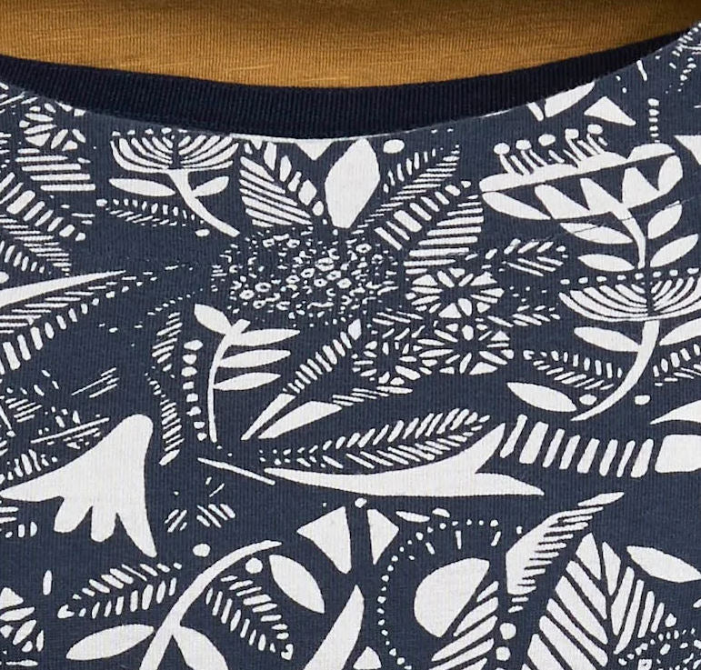 Weird Fish Womens 'Pinto' Floral Tee - Ink