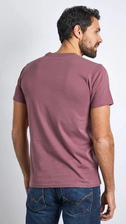 Weird Fish Mens 'First Crawl' Printed Tee - Crushed Berry
