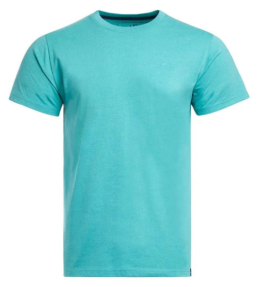 Weird Fish Mens 'Fished' Plain Tee - Washed Teal