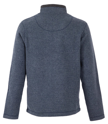 Weird Fish Newark fleece in blue stretch fabric with a comfortable back design for outdoor activities