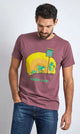 Weird Fish Mens First Crawl Print Tee Crushed Berry