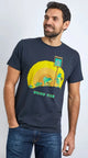 Weird Fish Mens First Crawl Printed Tee Navy