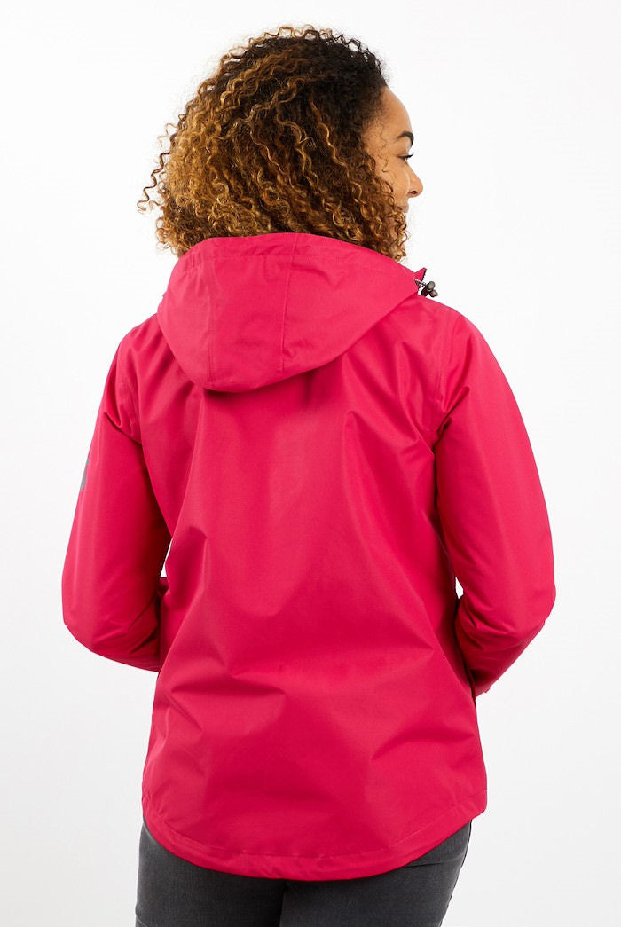 Weird Fish Womens 'Tia' Waterproof Jacket - Dark Pink