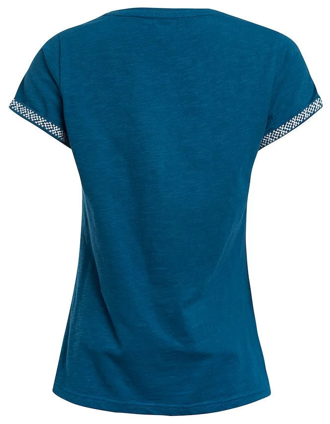 Weird Fish Womens 'Trinity' Outfitter Tee - Majolica Blue
