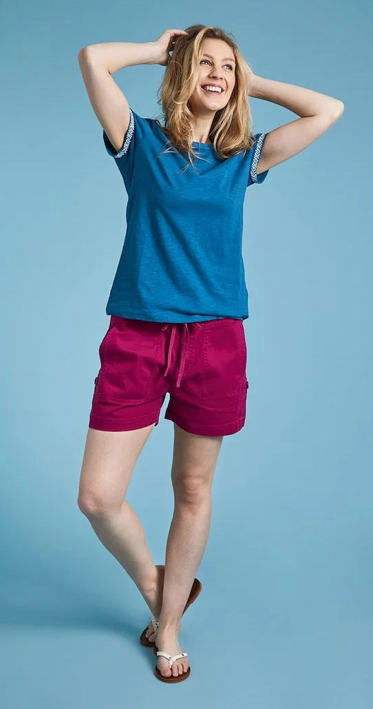 Weird Fish Womens 'Trinity' Outfitter Tee - Majolica Blue