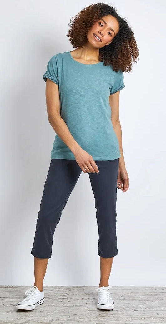 Weird Fish Womens 'Trinity' Outfitter Tee - Sea Green