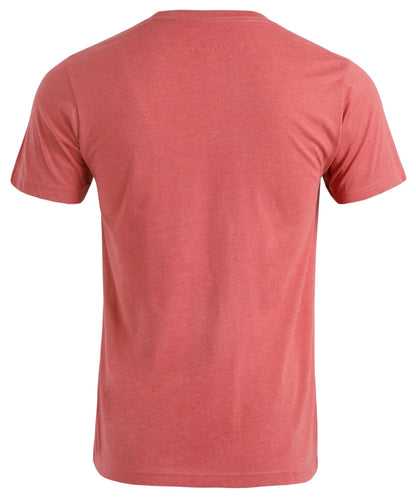 Weird Fish Mens 'Fished' Plain Tee - Rosewood