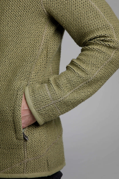 Weird Fish Mens 'Transom' Full Zip Macaroni Jacket - Olive Green