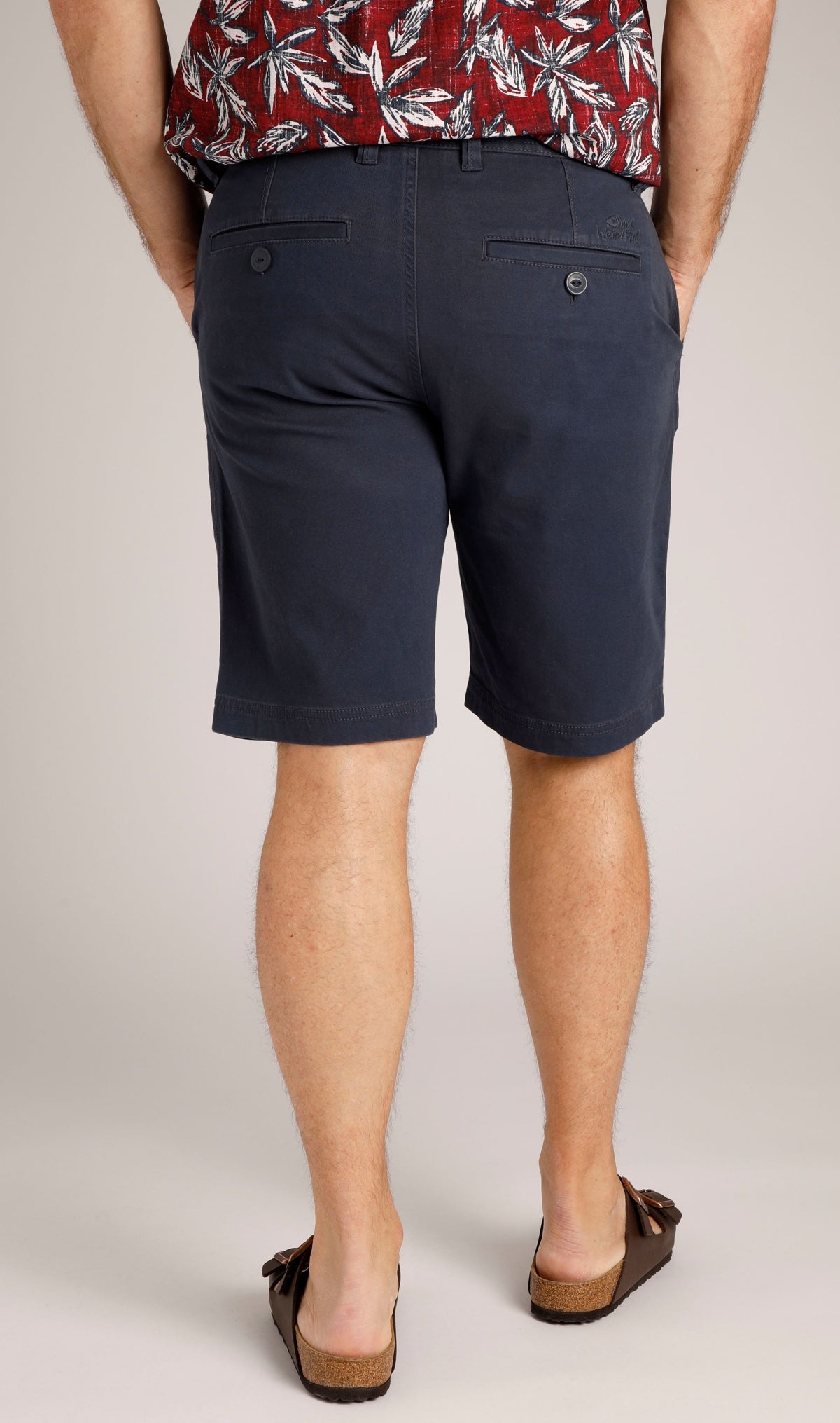 Weird Fish Mens 'Rayburn' Flat Front Shorts - Navy