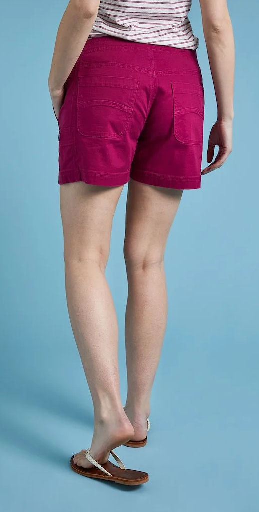 Weird Fish Womens 'Willoughby' Cotton Shorts - Boysenberry