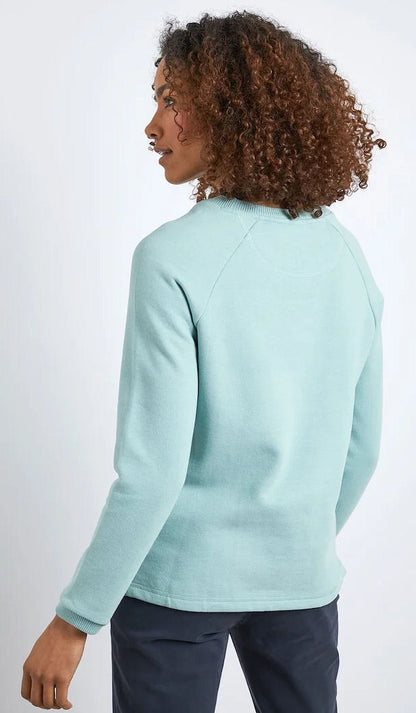 Weird Fish Womens 'Angra' Crew Neck Sweatshirt - Faded Jade
