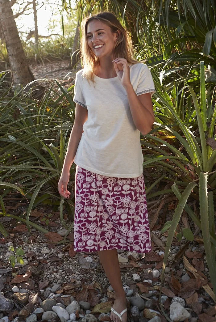 Jersey skirt top womens