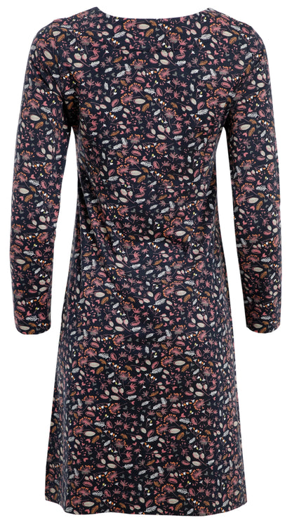 Weird Fish Womens 'Delray' Floral Print Dress - Navy