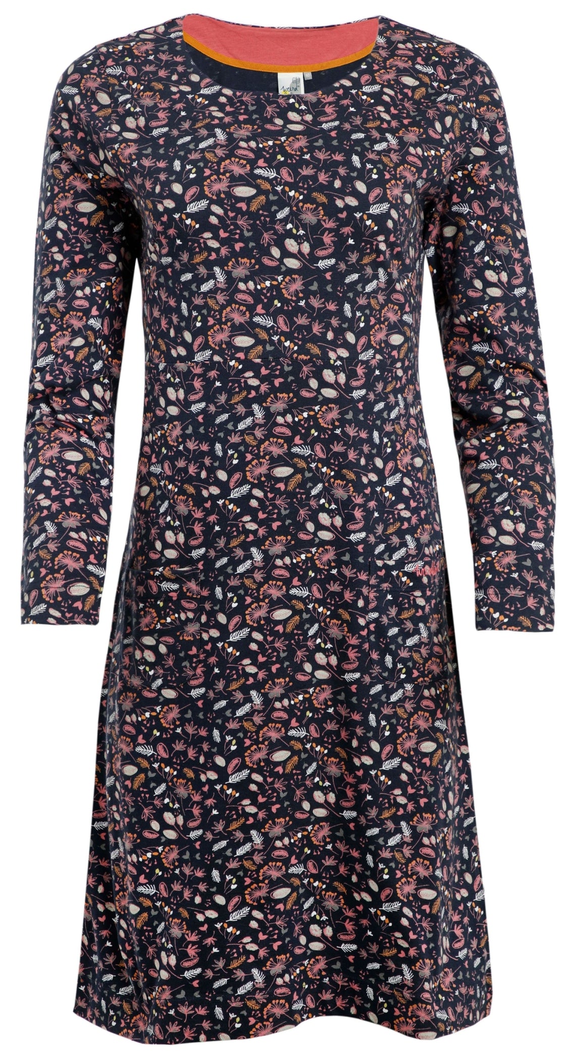 Weird Fish Womens 'Delray' Floral Print Dress - Navy
