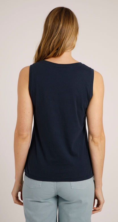Women's Calle vest from Weird Fish in Navy