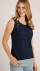 Weird Fish Womens 'Calle' Outfitter Vest Navy