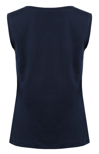 Plain Calle women's vest from Weird Fish in Navy.