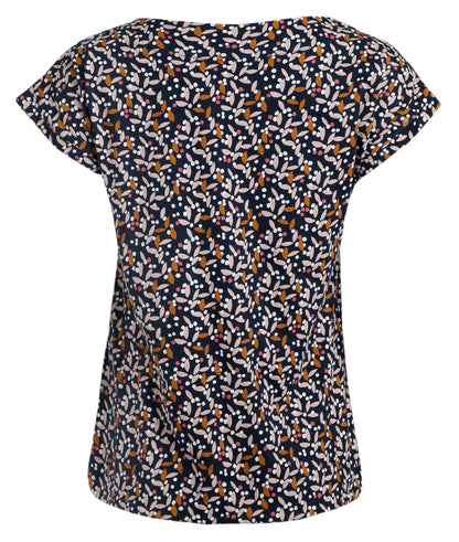 Weird Fish Womens 'Paw Paw' T-Shirt - Dark Navy