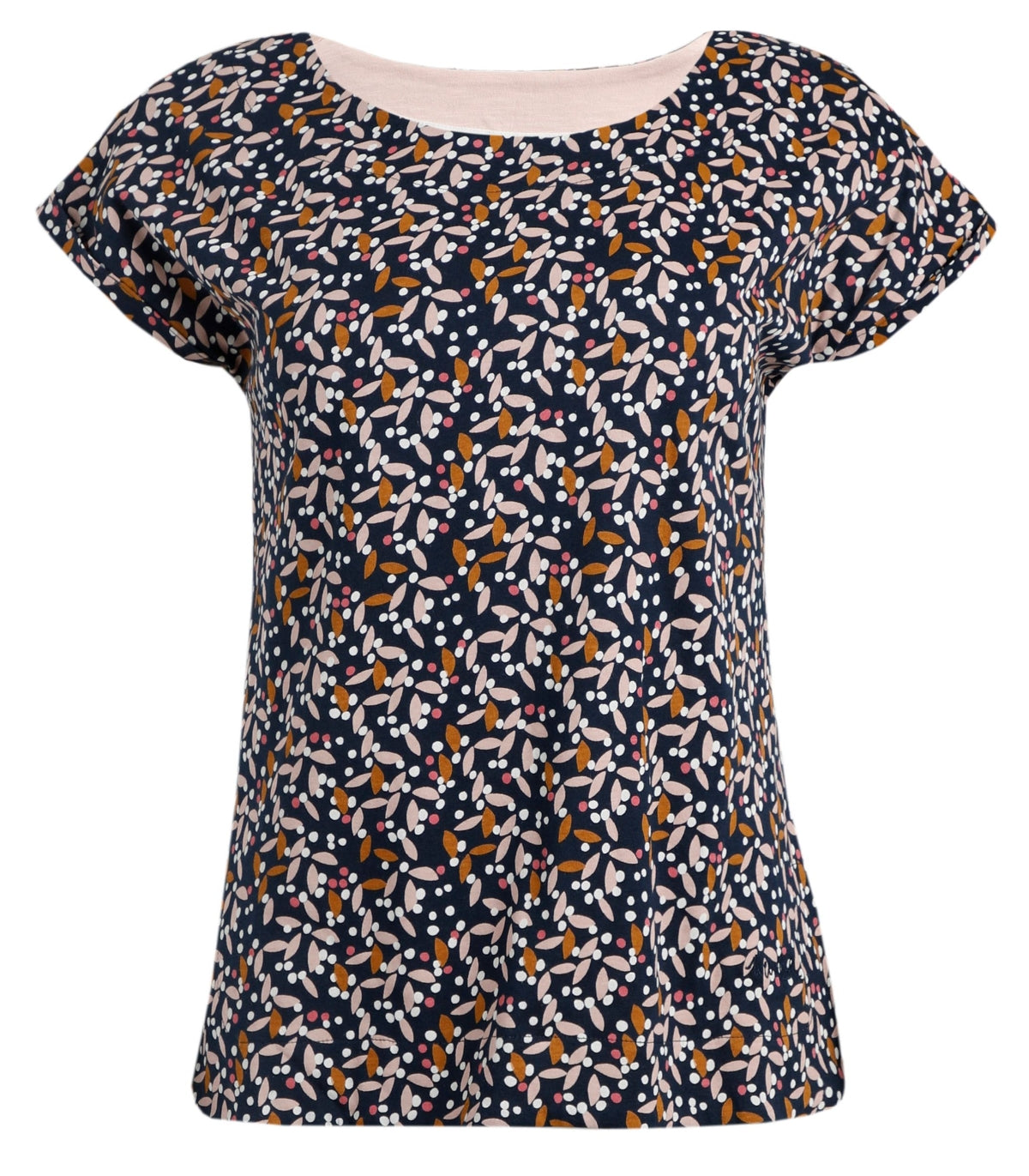 Weird Fish Womens 'Paw Paw' T-Shirt - Dark Navy