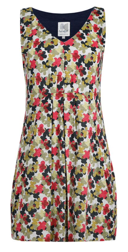 Weird Fish Womens 'Indus' Printed Jersey Tunic - Pearl Grey