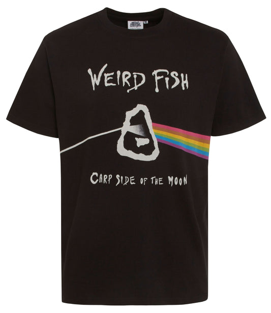 Weird Fish Mens Carp Side Printed Tee - Black