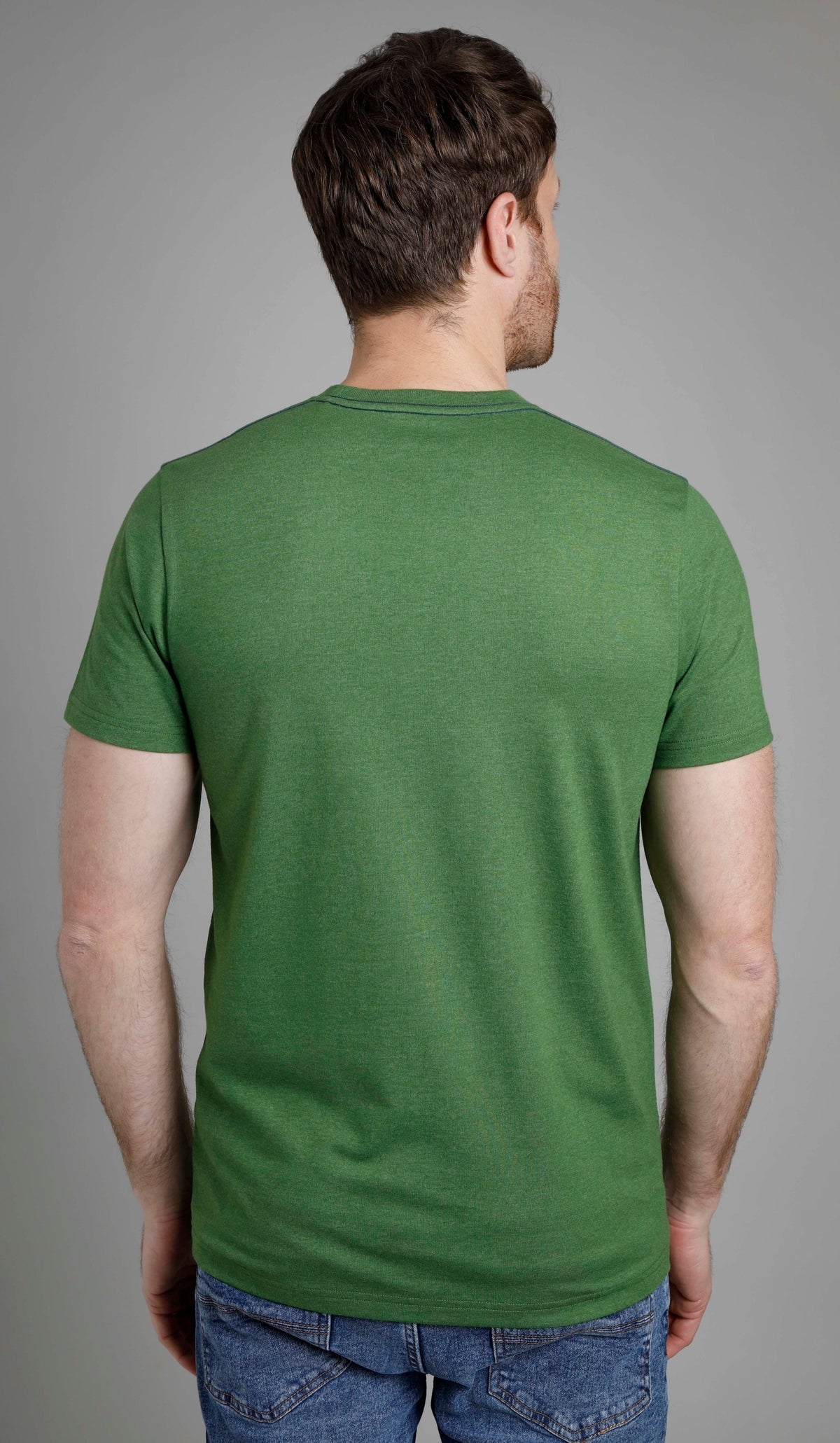 Weird Fish Mens 'Waves' Printed T-Shirt - Olive Green