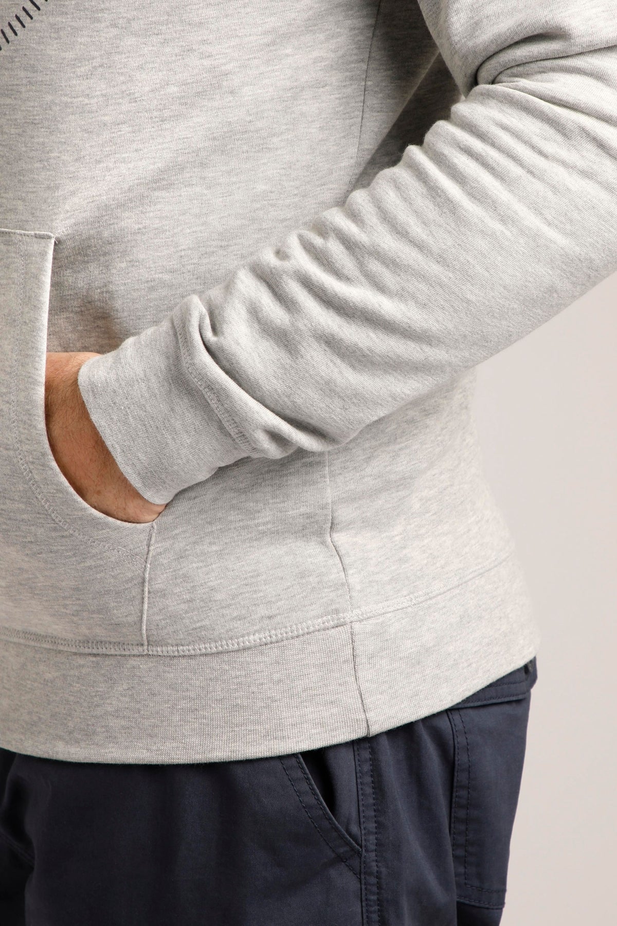 Weird Fish Mens 'Bathhurst' Pop Over Hoodie - Grey