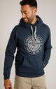 Weird Fish Mens Bathhurst Pop Over Hoodie Navy