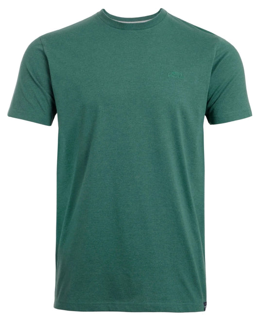 Weird Fish Mens 'Fished' Plain Tee - Forest Green