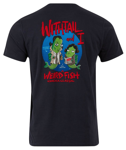 Weird Fish Mens 'Withtail and I' Printed Tee - Navy