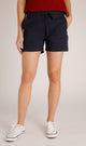 Weird Fish Womens Willoughby Cotton Shorts Navy