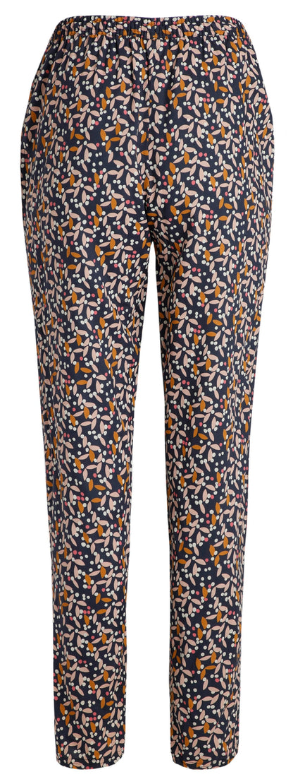 Weird Fish Womens 'Tinto' Printed Trousers - Dark Navy