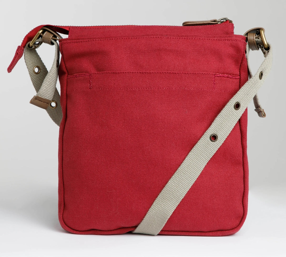 Weird Fish Norton Canvas Cross Body Bag Rich Red Salt Cellar