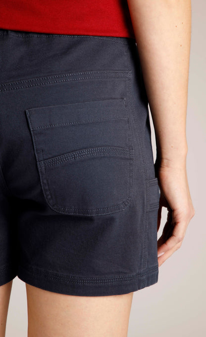 Weird Fish Womens Willoughby Cotton Shorts - Navy